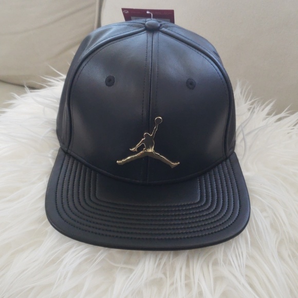 Leather jordan hat Clearance